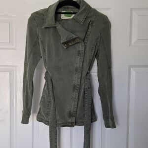 Anthropologie Sage Green Utility Jacket